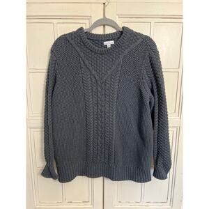 L.L.Bean Signature size XL charcoal gray cotton sweater